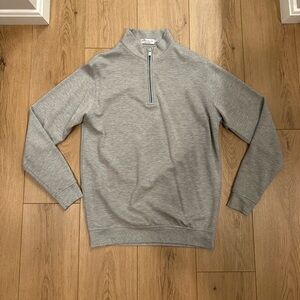 Men’s Peter Millar Quarter-zip. Gray. Size Small. Worn once.